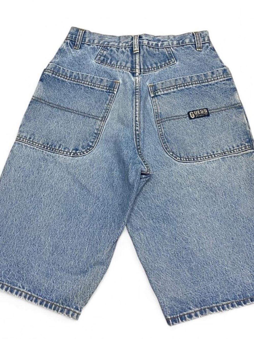 Vintage guess light wash denim jean shorts